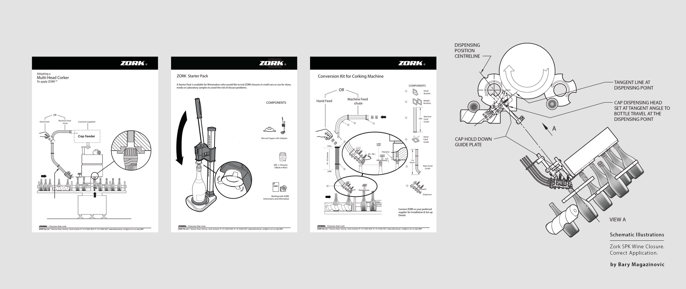 Australian Product Design Industrial Design SPK sparkling Champagne correct application illustrations by Barry Magazinovic