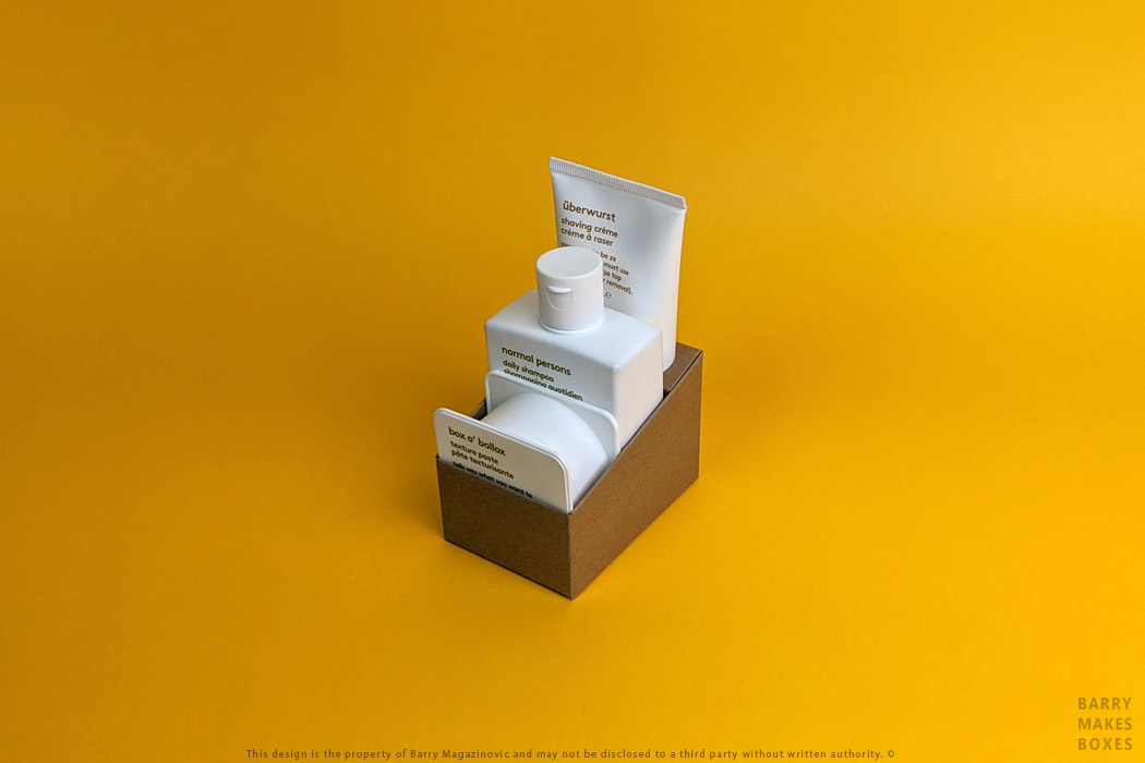 Australian Packaging Design Shelf Ready Display on Orange by Barry Makes Boxes